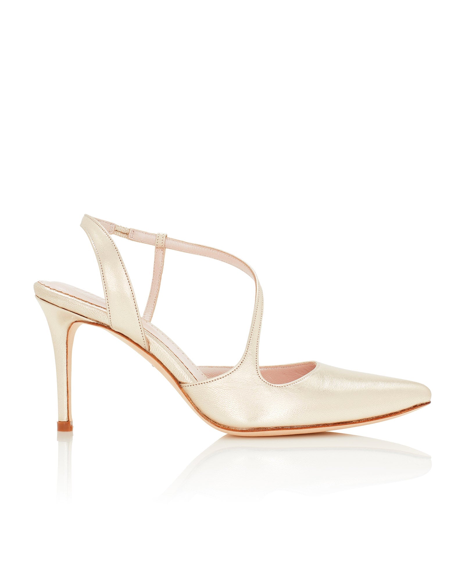 Rose gold evening clearance shoe