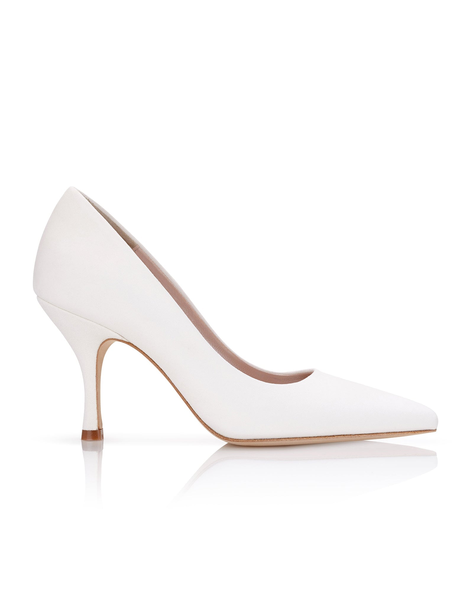 Ivory court shoes mid heel deals