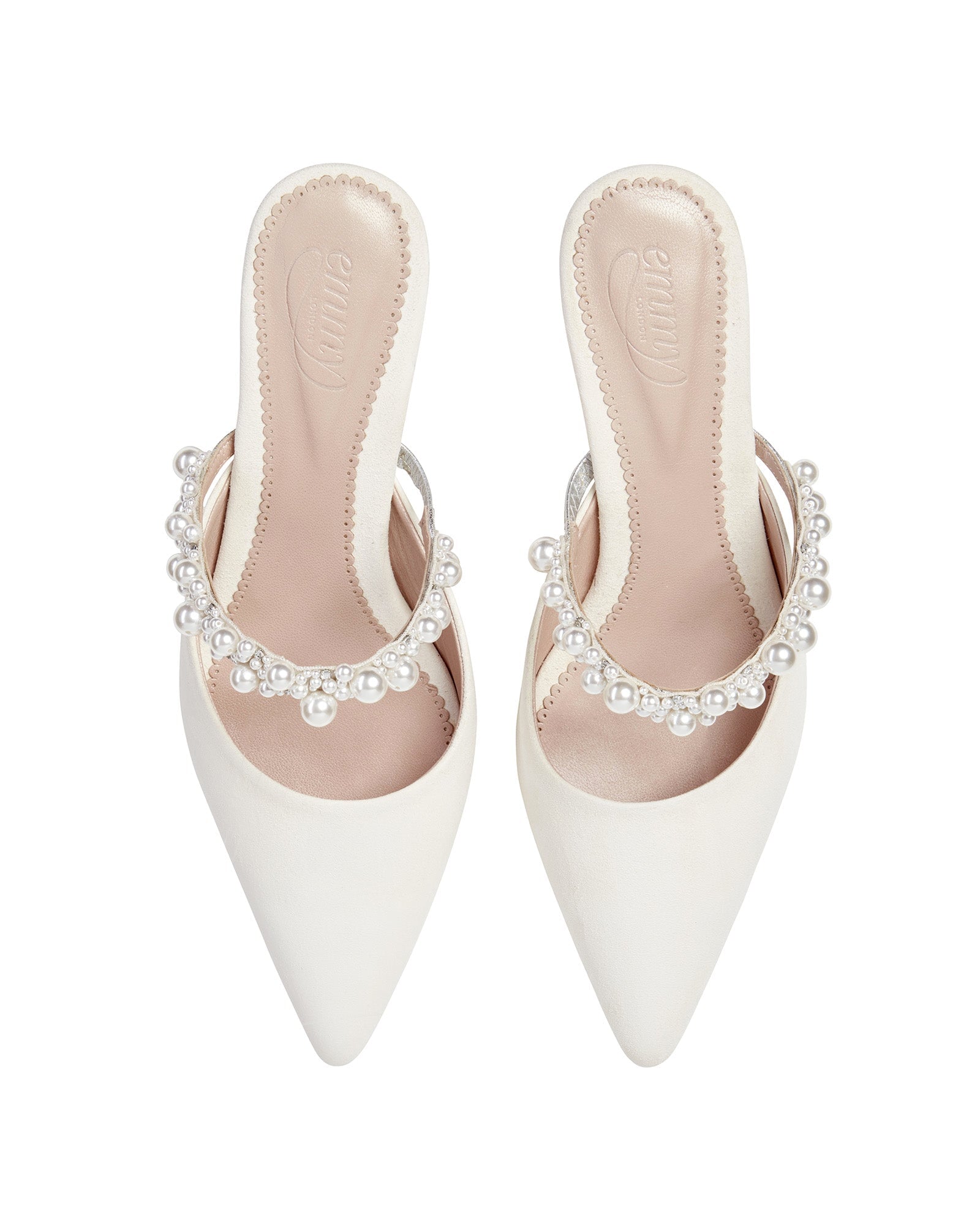 Honor Pearl Low Heel Bridal Shoe Emmy London  image