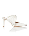 Bow Mule Ivory Suede