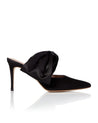 Bow Mule Jet Suede