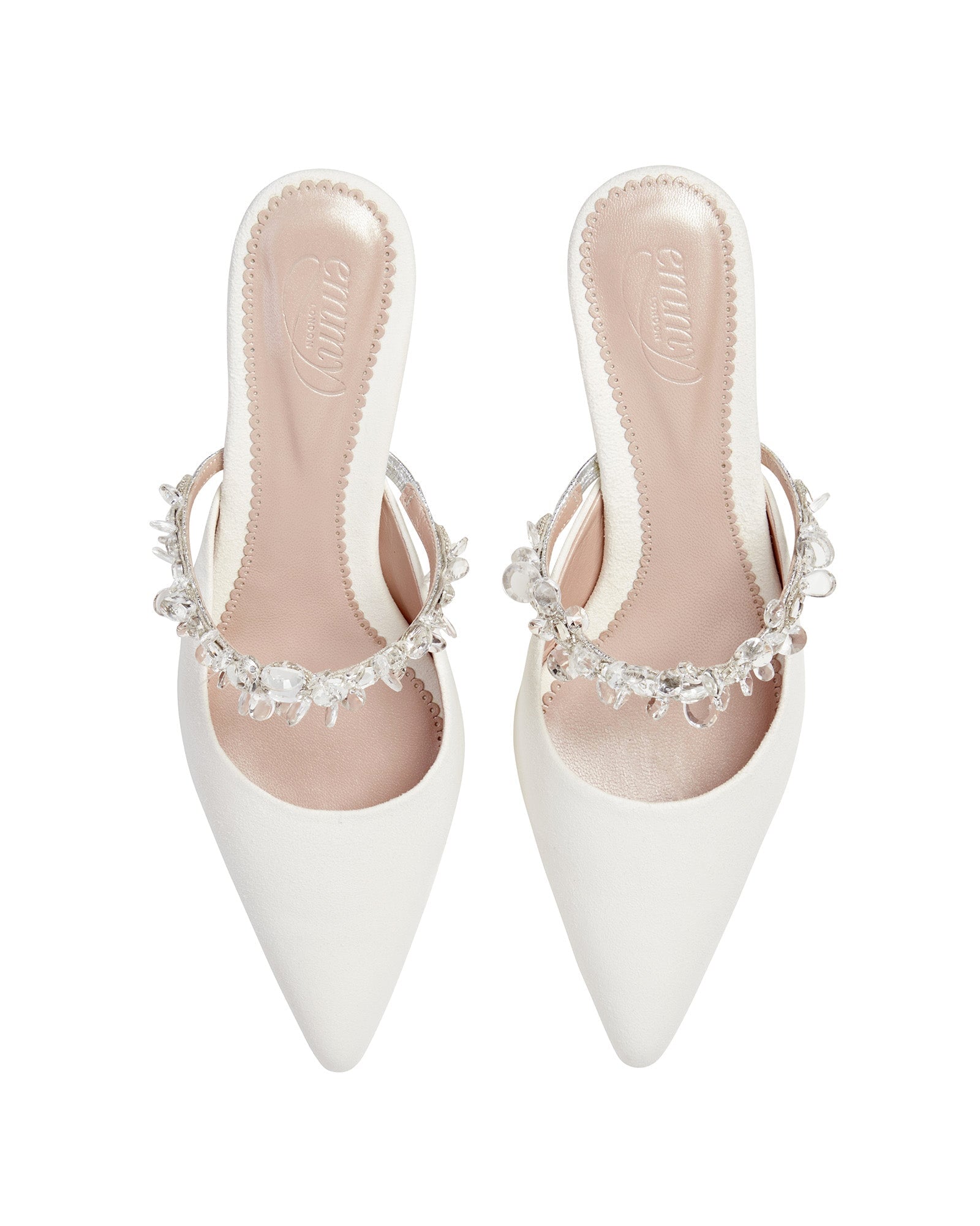 Honor Crystal Low Heel Bridal Shoe Emmy London  image