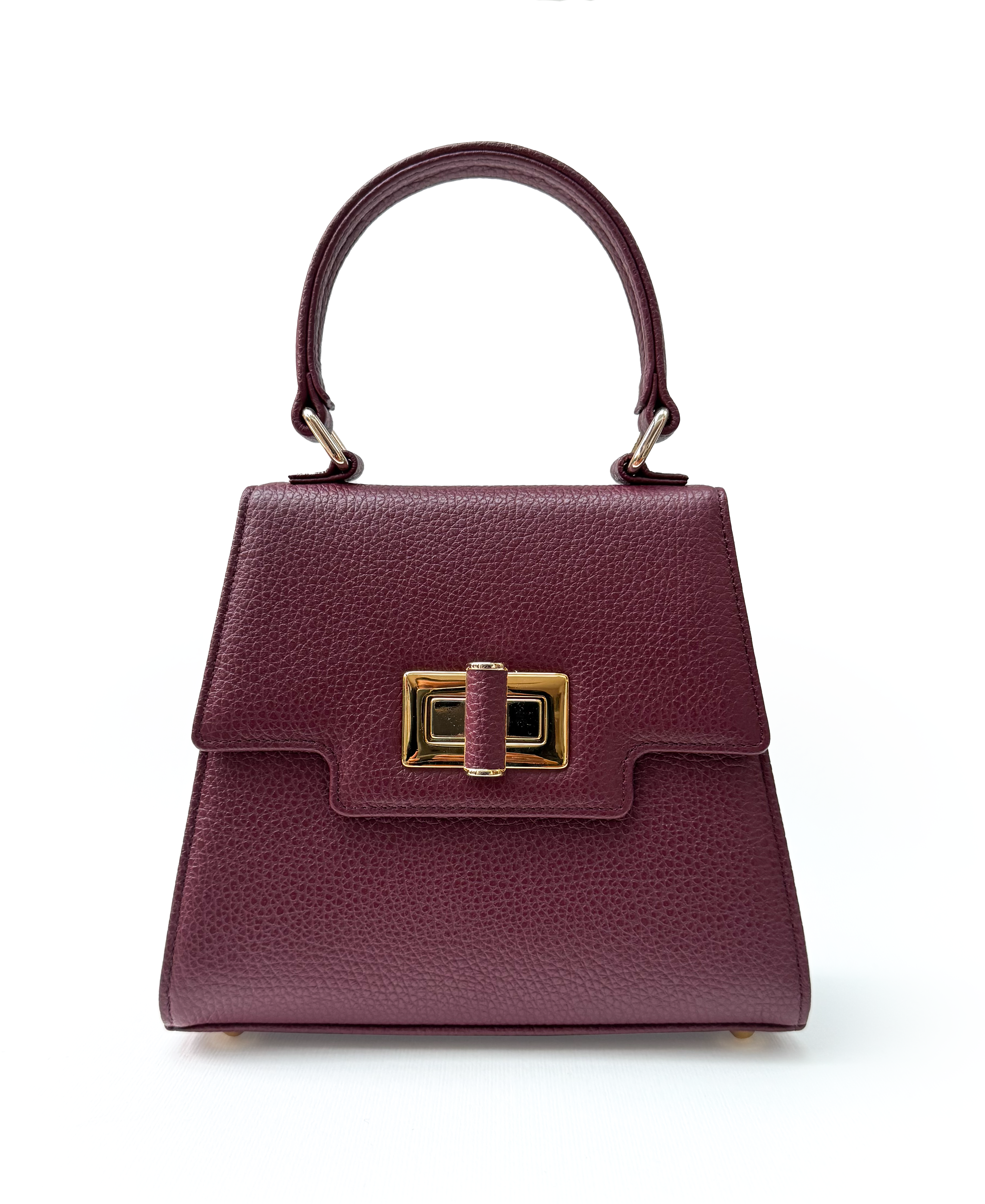 Mabel Bordeaux Textured Leather Bag image